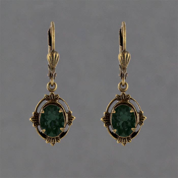 Sadie Green's Jewelry - Leaf Frame Earring