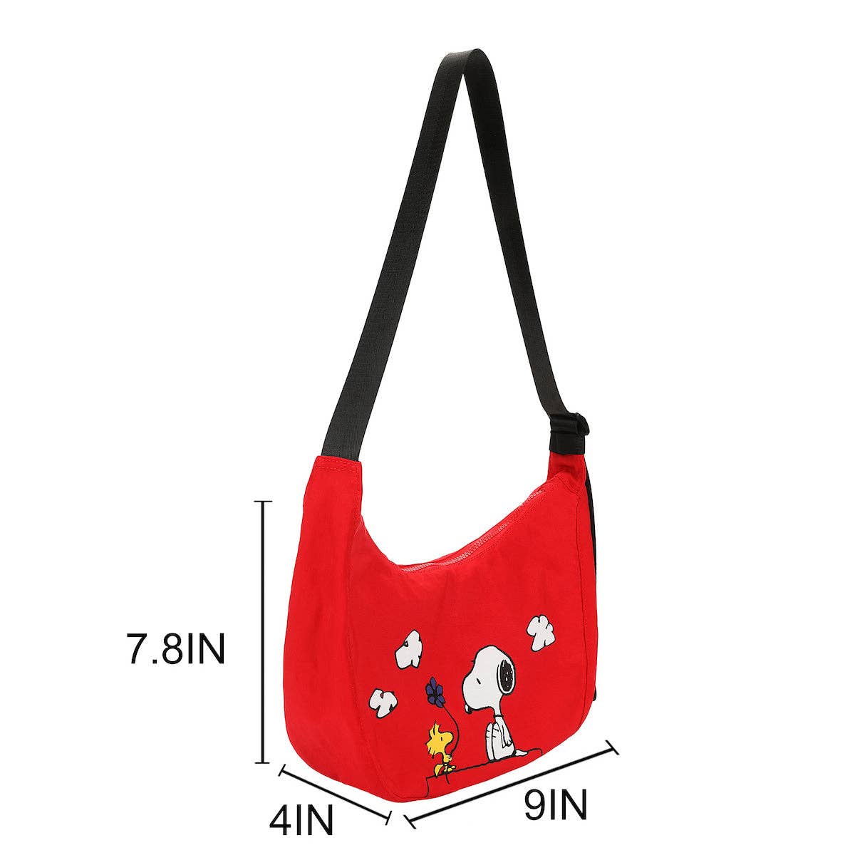 Bioworld Merchandising - Peanuts Snoopy and Woodstock Women's Red Handbag