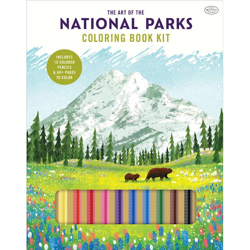 Insight Editions - #1 Pop Culture Publisher - The Art of the National Parks Coloring Book Kit - NEW!