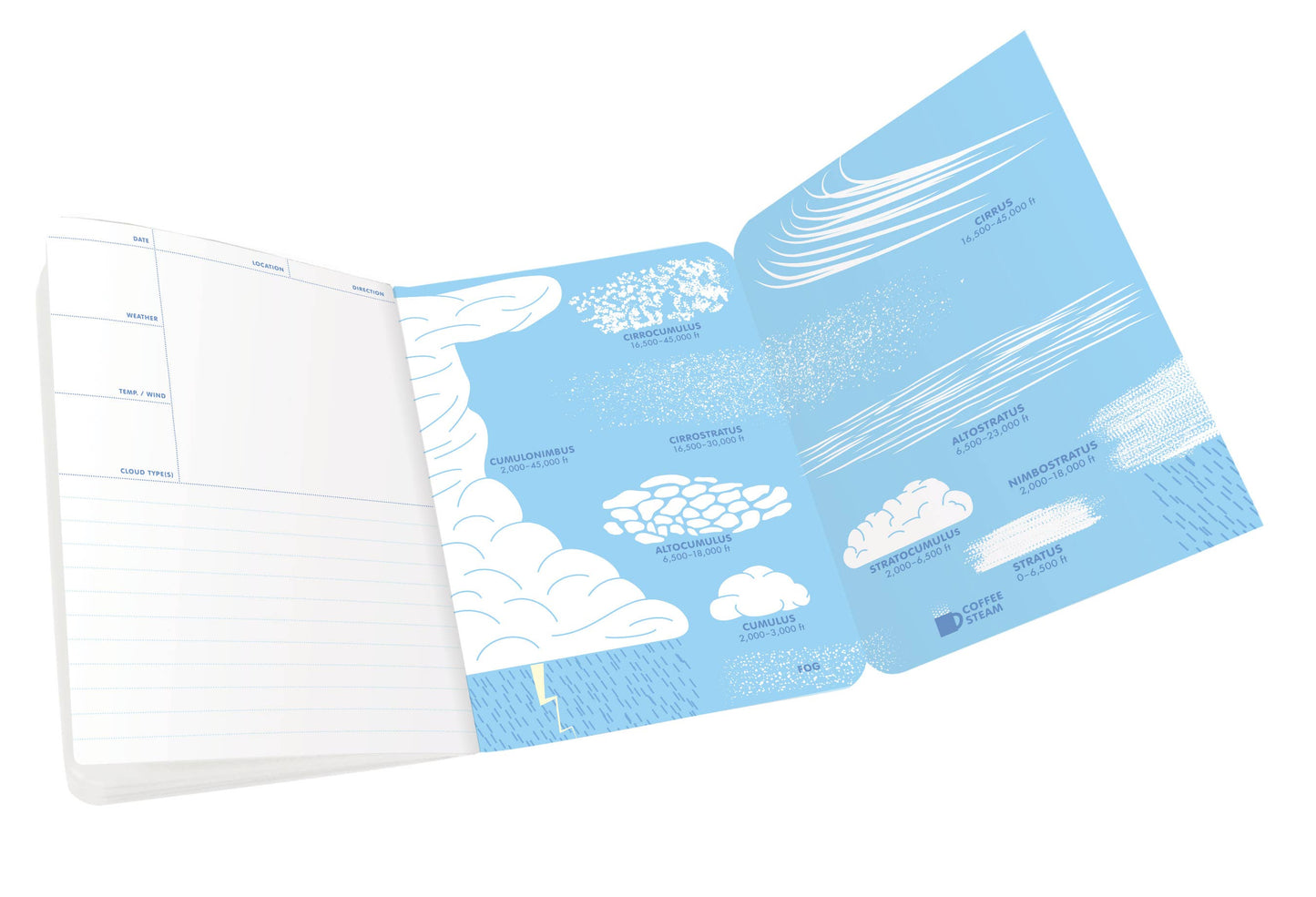 Unemployed Philosophers Guild - Full-Size Cloudspotting Notebook
