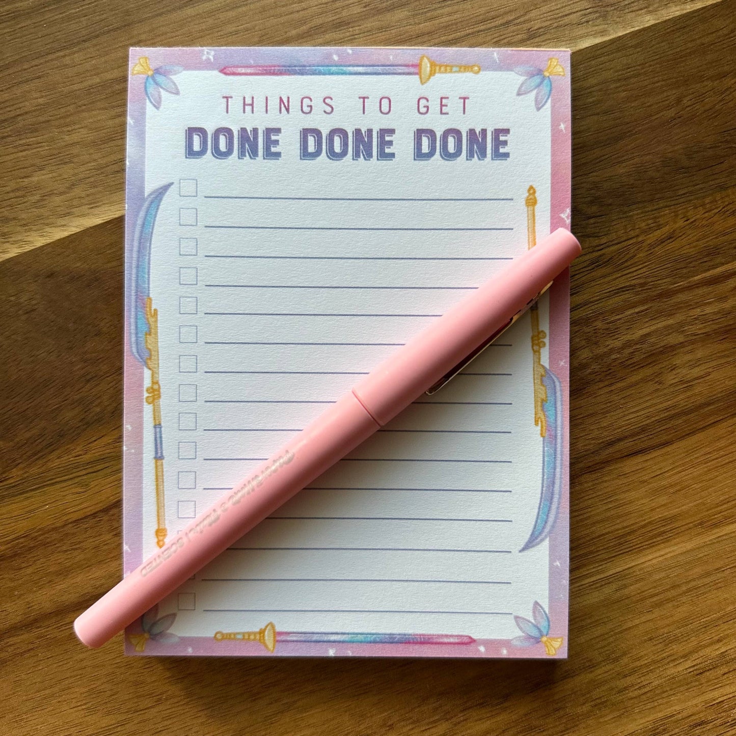 Designs with Jamie - Things to get Done Done Done Kpop Demon Hunters Notepad