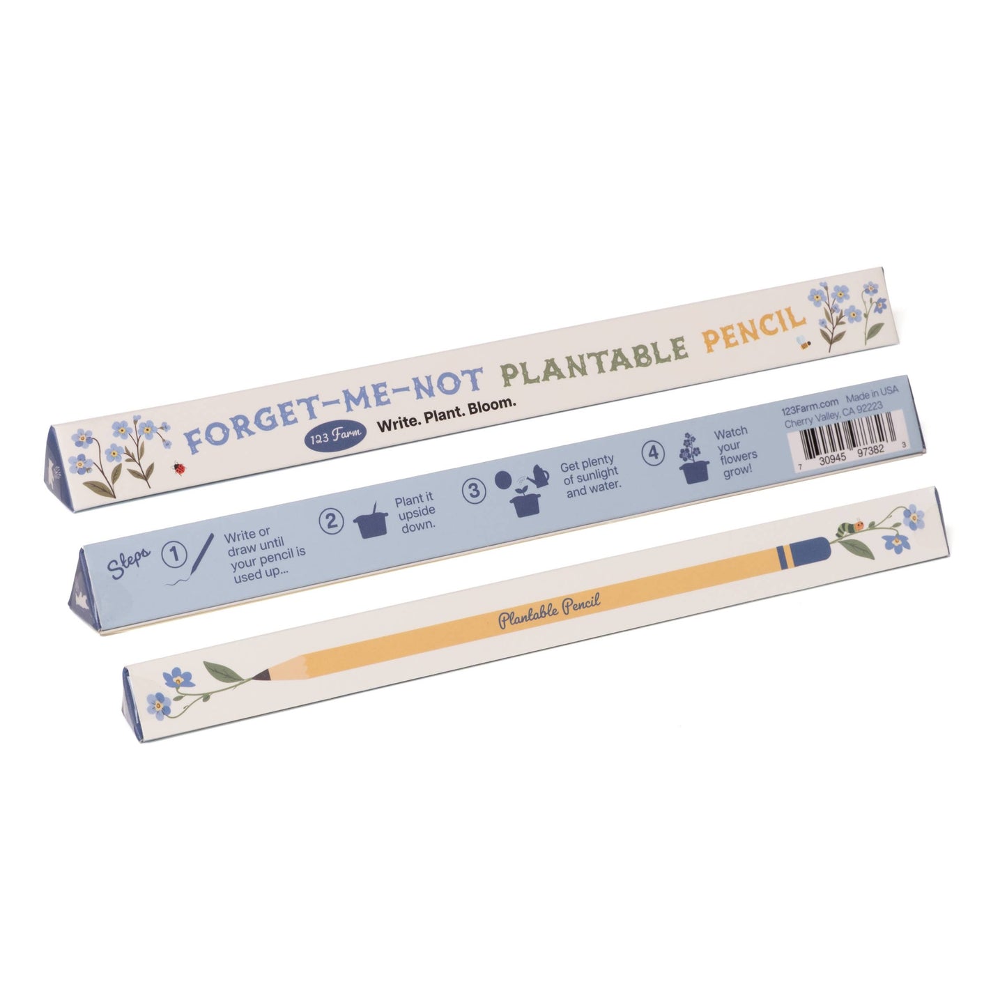 123 Farm - Forget-Me-Knot Plantable Pencil – Eco-Friendly Gift
