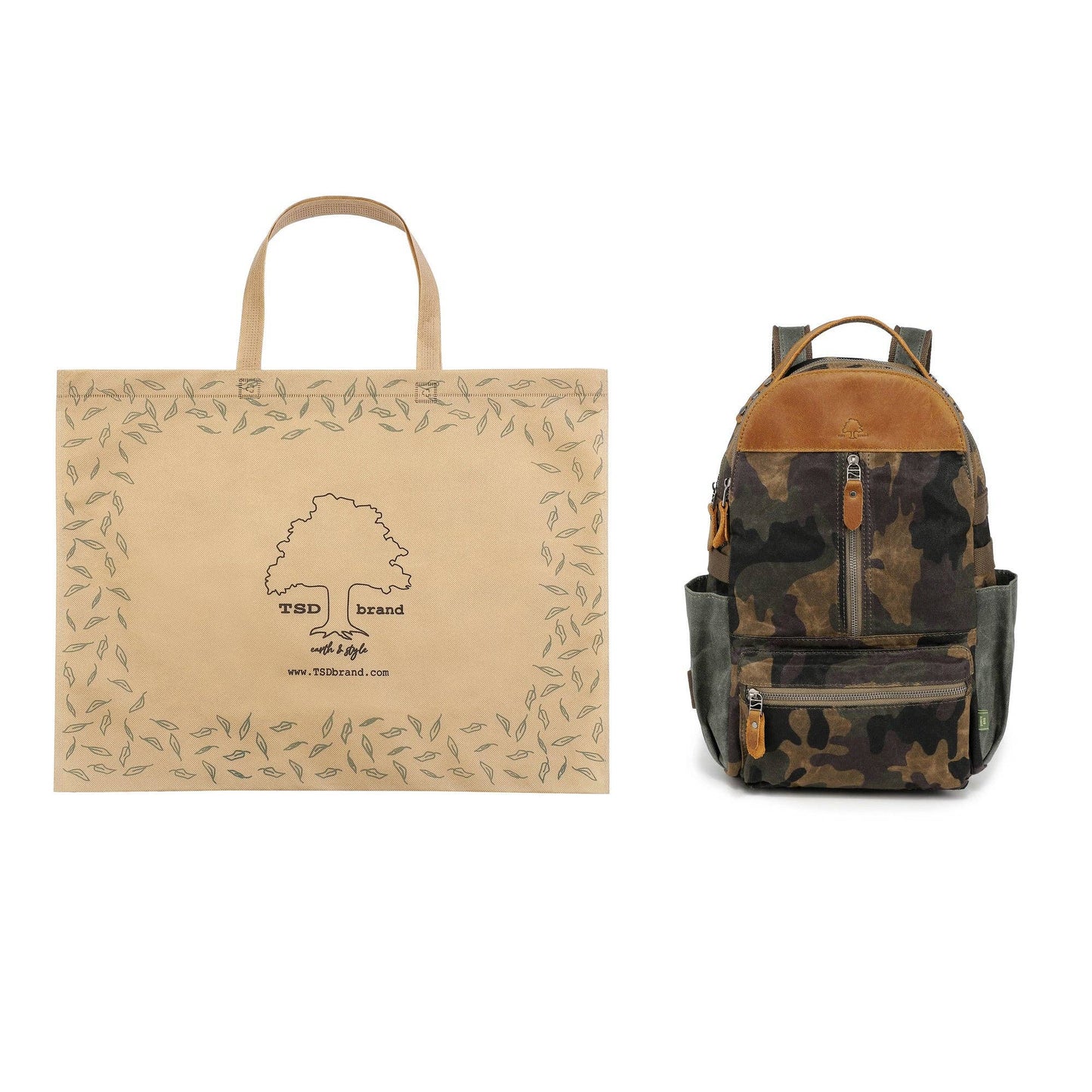 TSD Brand - Mountain Leaf Backpack