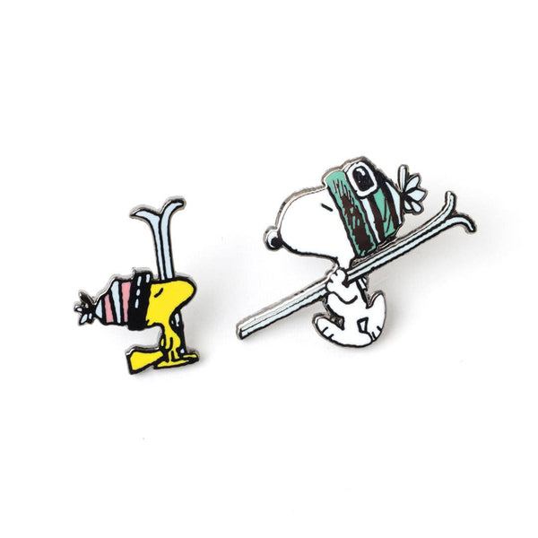 PINTRILL - Snoopy & Woodstock Ski Pin Set