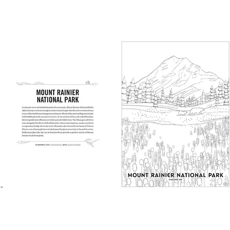 Insight Editions - #1 Pop Culture Publisher - The Art of the National Parks Coloring Book Kit - NEW!
