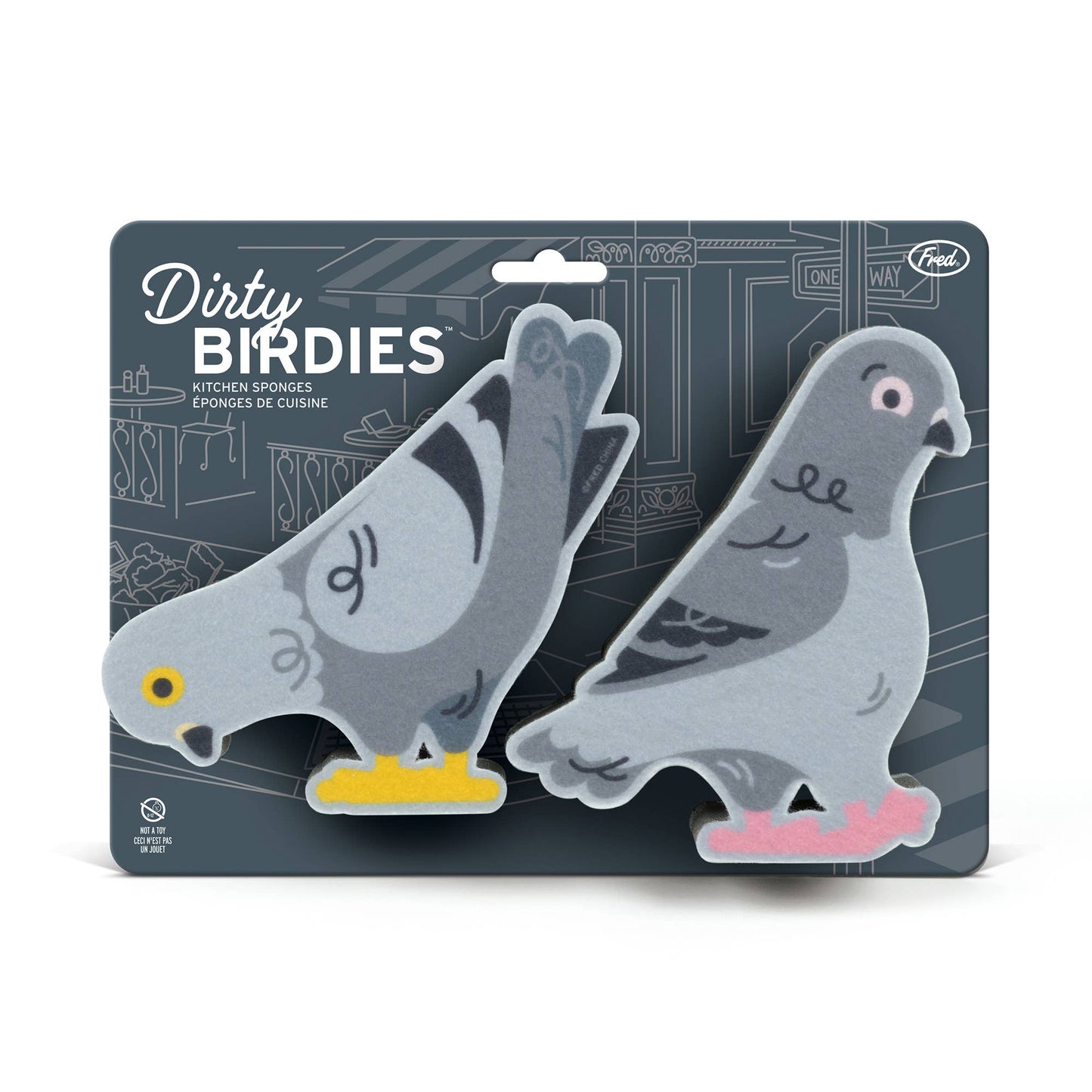 Fred & Friends - DIRTY BIRDIES Pigeon Sponges