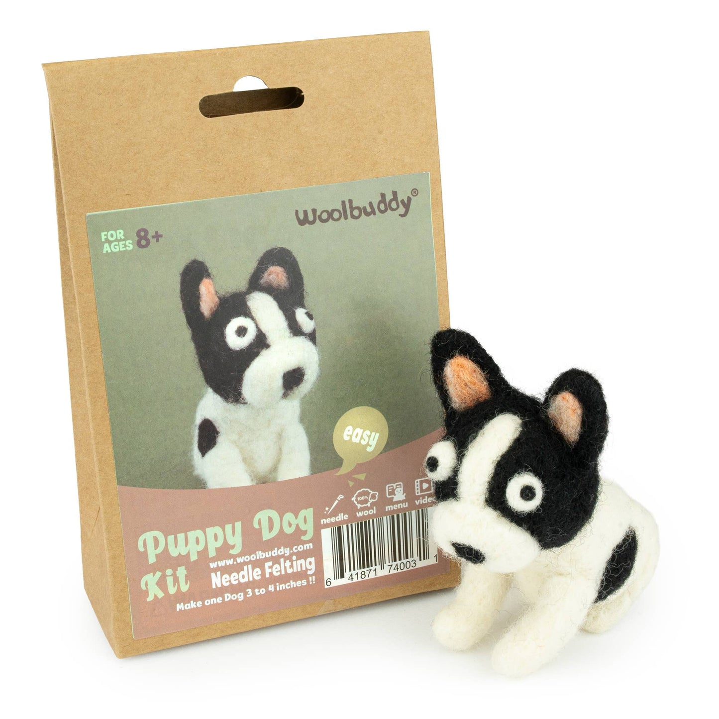 Woolbuddy - DIY Needle Felting Kit - Puppy Dog