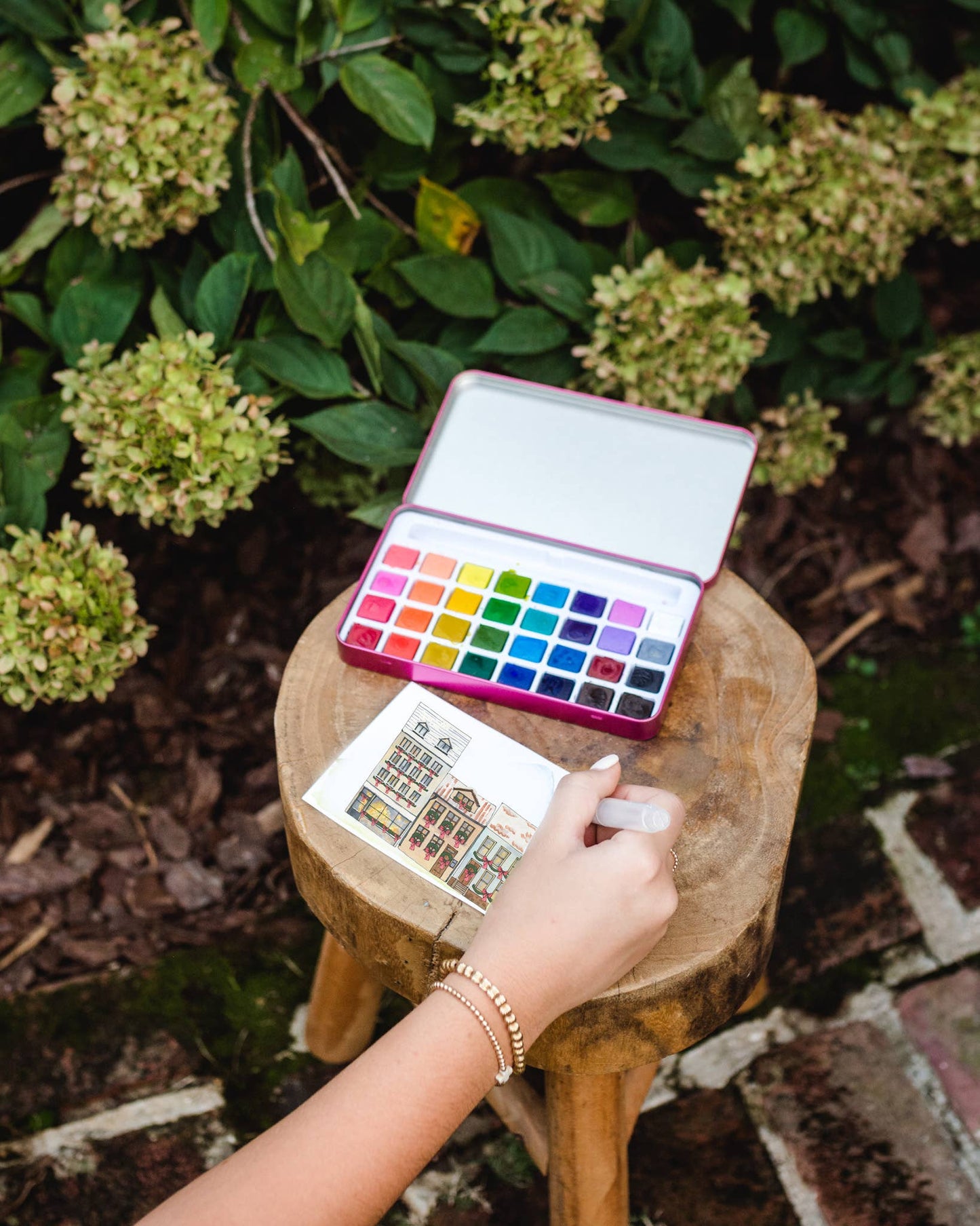 Cate Paper Co. - Winter Village Watercolor Painting Kit