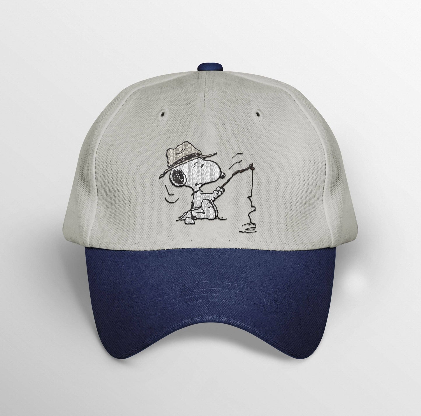 BRIEF INSANITY - Snoopy Fishing Embroidered Cap
