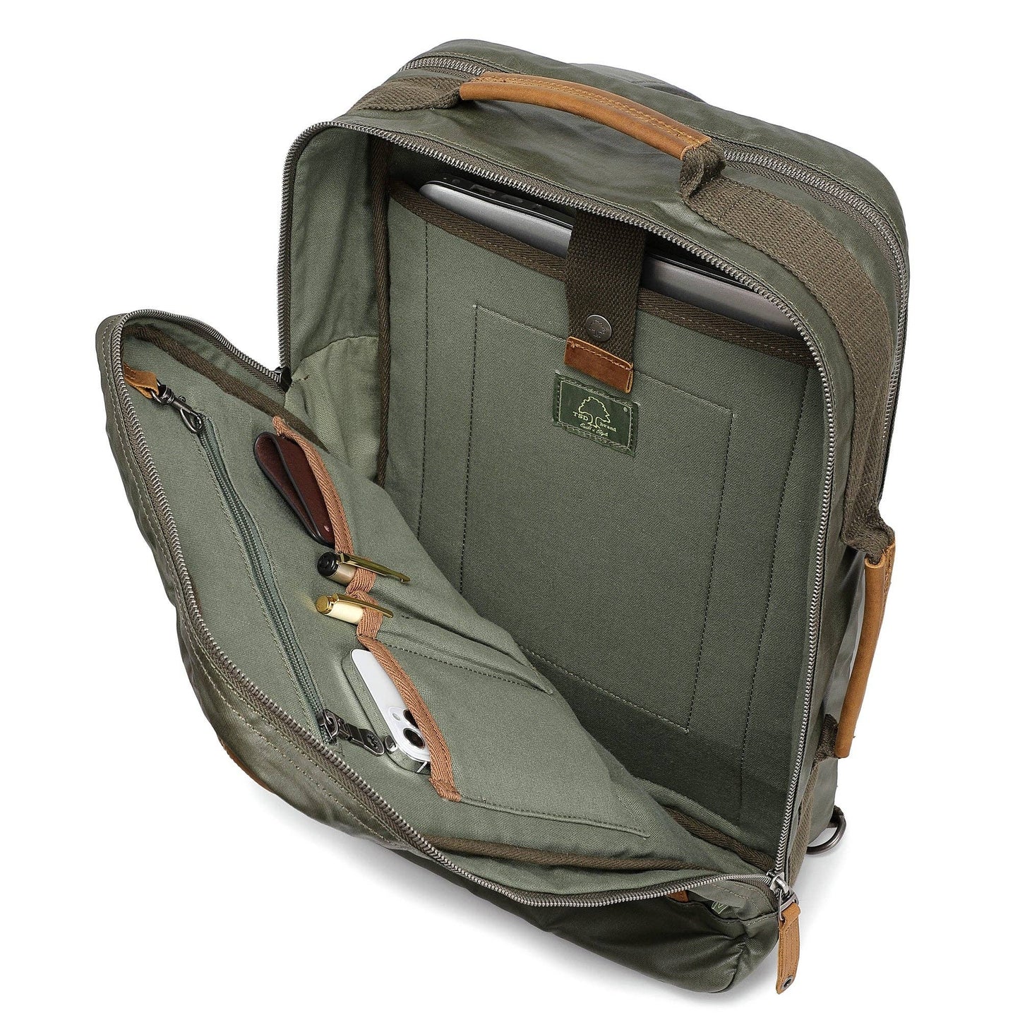 TSD Brand - Madrone Coated Canvas Backpack