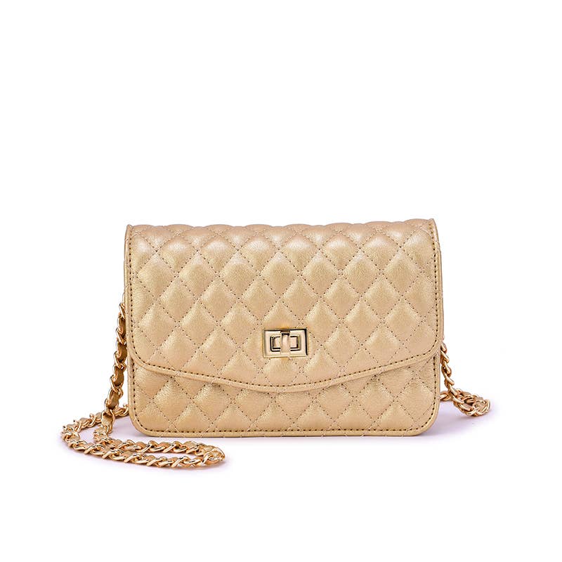 Mellow World - Amanda Quilted Crossbody Clutch