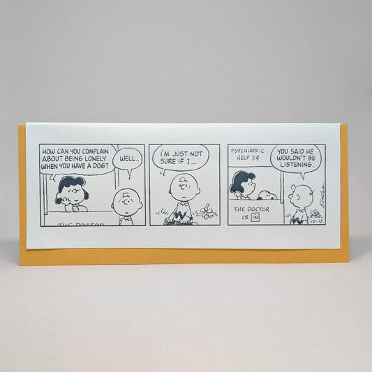 Big Wheel Press - Lonely When You Have a Dog - Peanuts