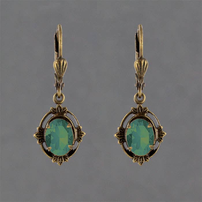 Sadie Green's Jewelry - Leaf Frame Earring
