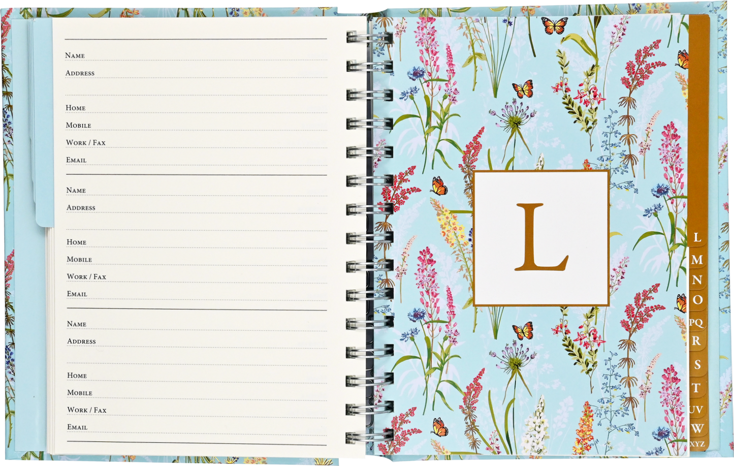 Peter Pauper Press - Blooms & Butterflies Large Address Book