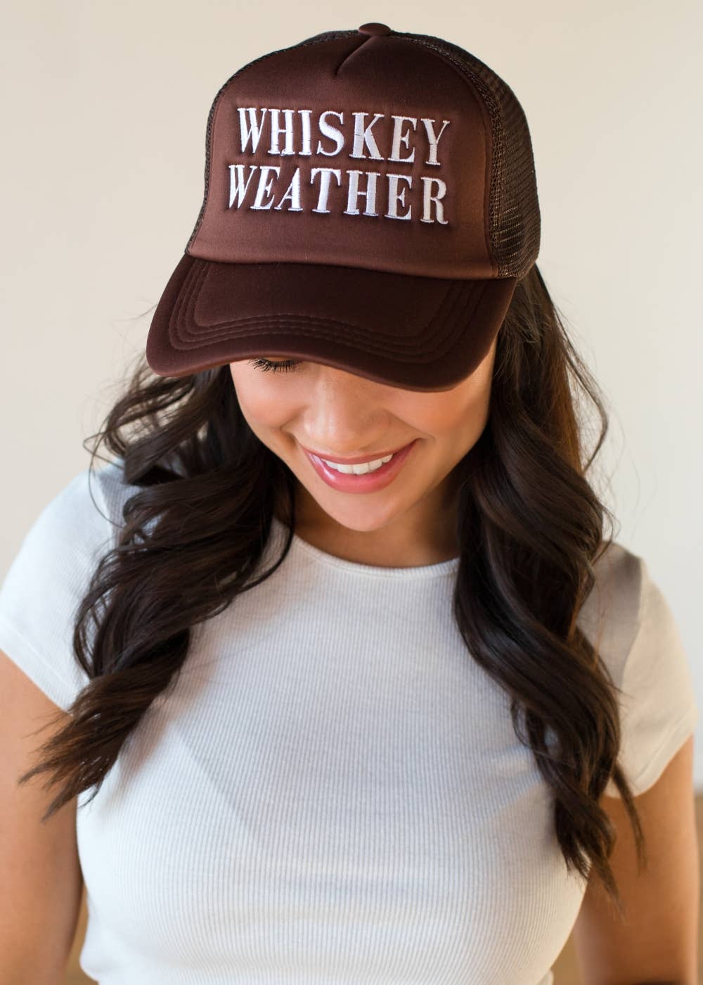 Panache Apparel Co. - Brown Whiskey Weather Trucker Hat