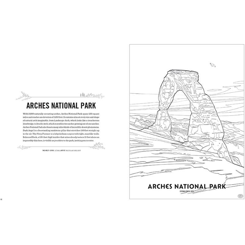 Insight Editions - #1 Pop Culture Publisher - The Art of the National Parks Coloring Book Kit - NEW!