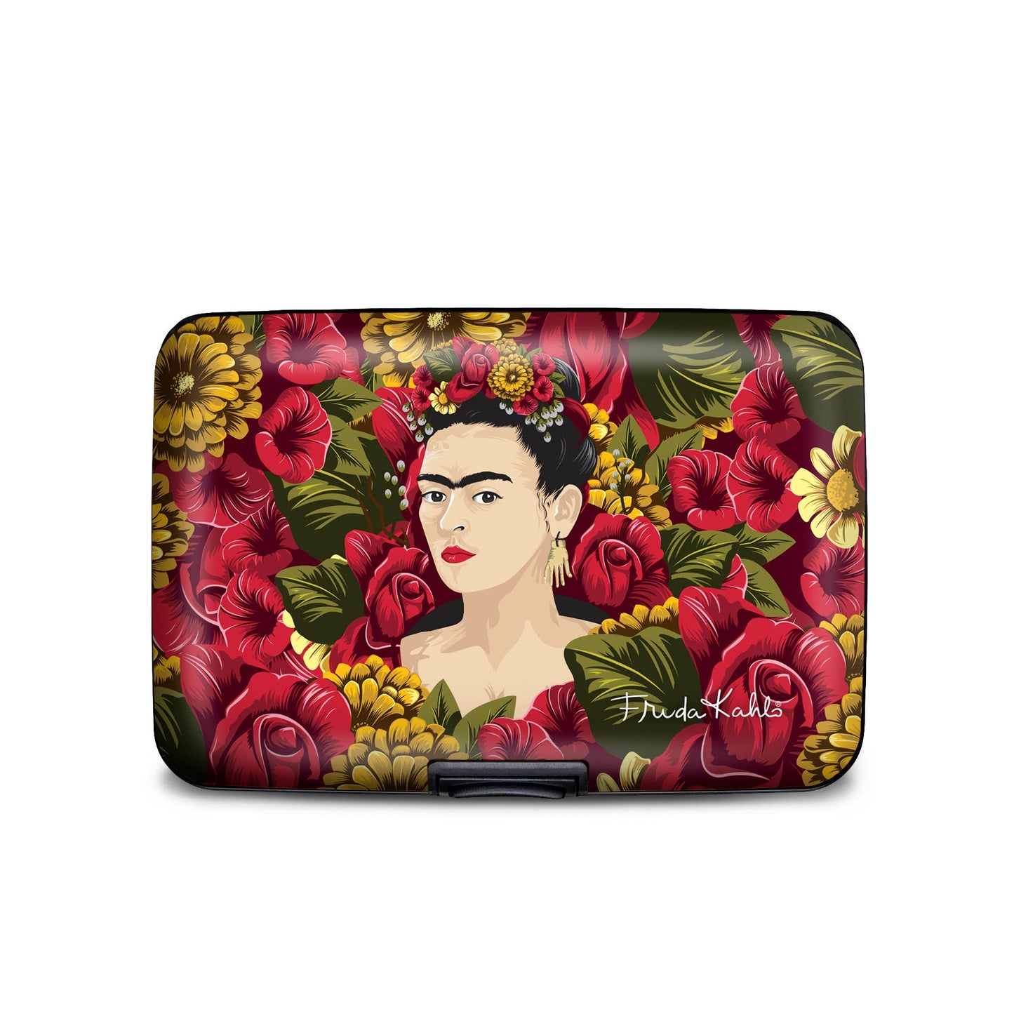 Monarque - Frida Kahlo Rose Portrait Armored Wallet