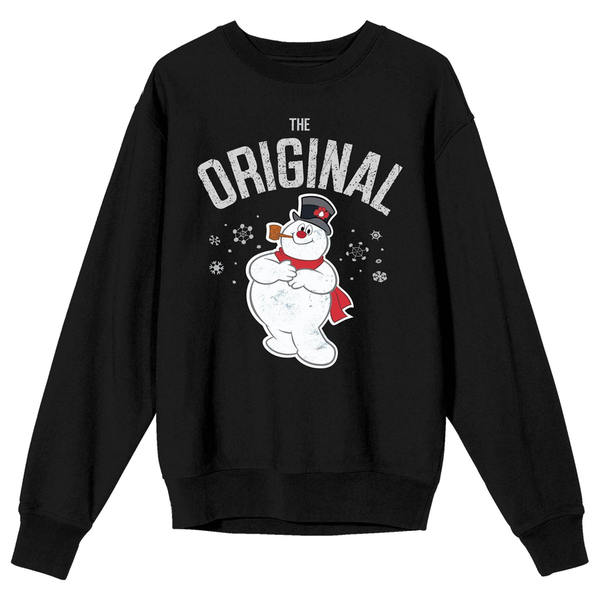 Frosty the Snowman Black Crew Neck Sweatshirt