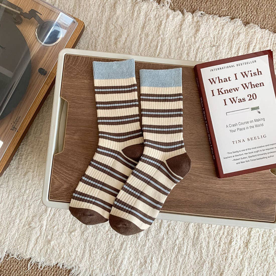 Funkyrel® Atzbranding Limited - Rufia - Striped Women's Socks