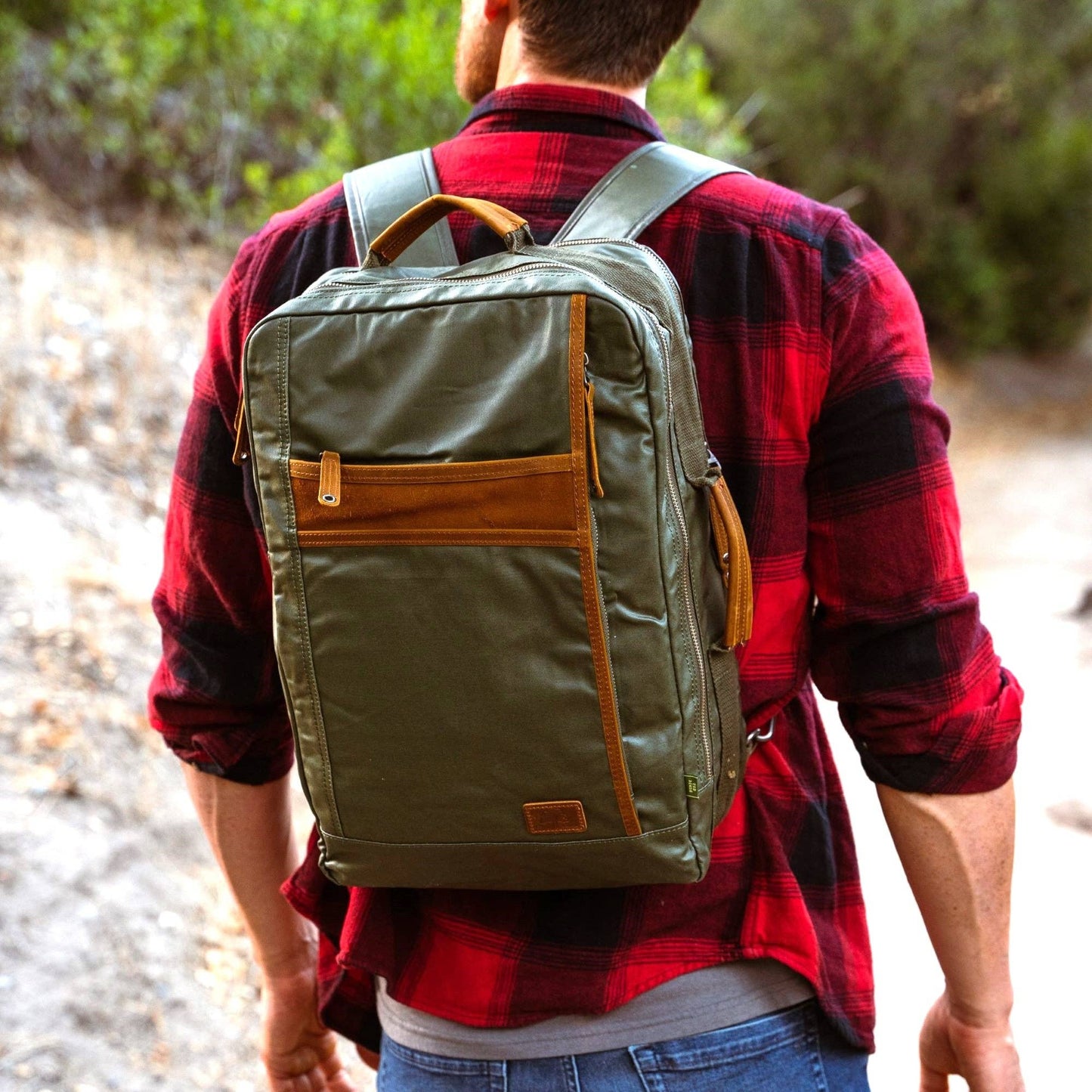 TSD Brand - Madrone Coated Canvas Backpack