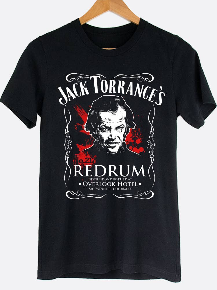 Johnny Threads - Jack Torrance's RedRum The Shining Movie Graphic Tee Shirt