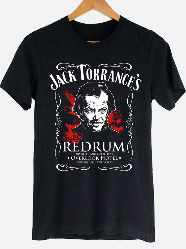 Johnny Threads - Jack Torrance's RedRum The Shining Movie Graphic Tee Shirt