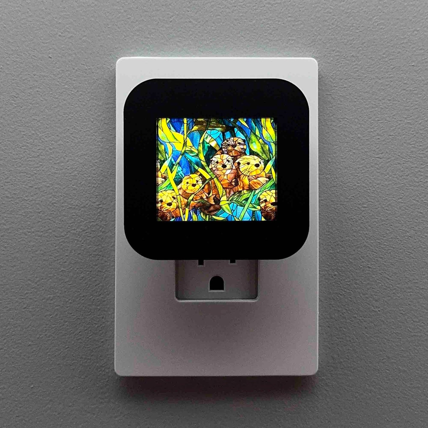Swaplights Night Lights - Otter Stained Glass Night Light