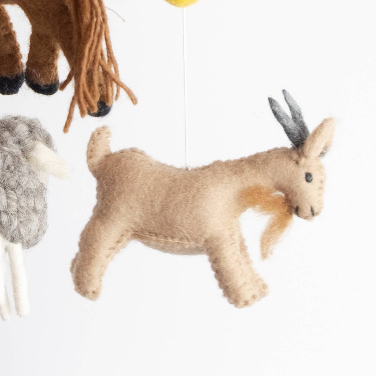 The Winding Road - Farm Animals and Red Barn Baby Mobile