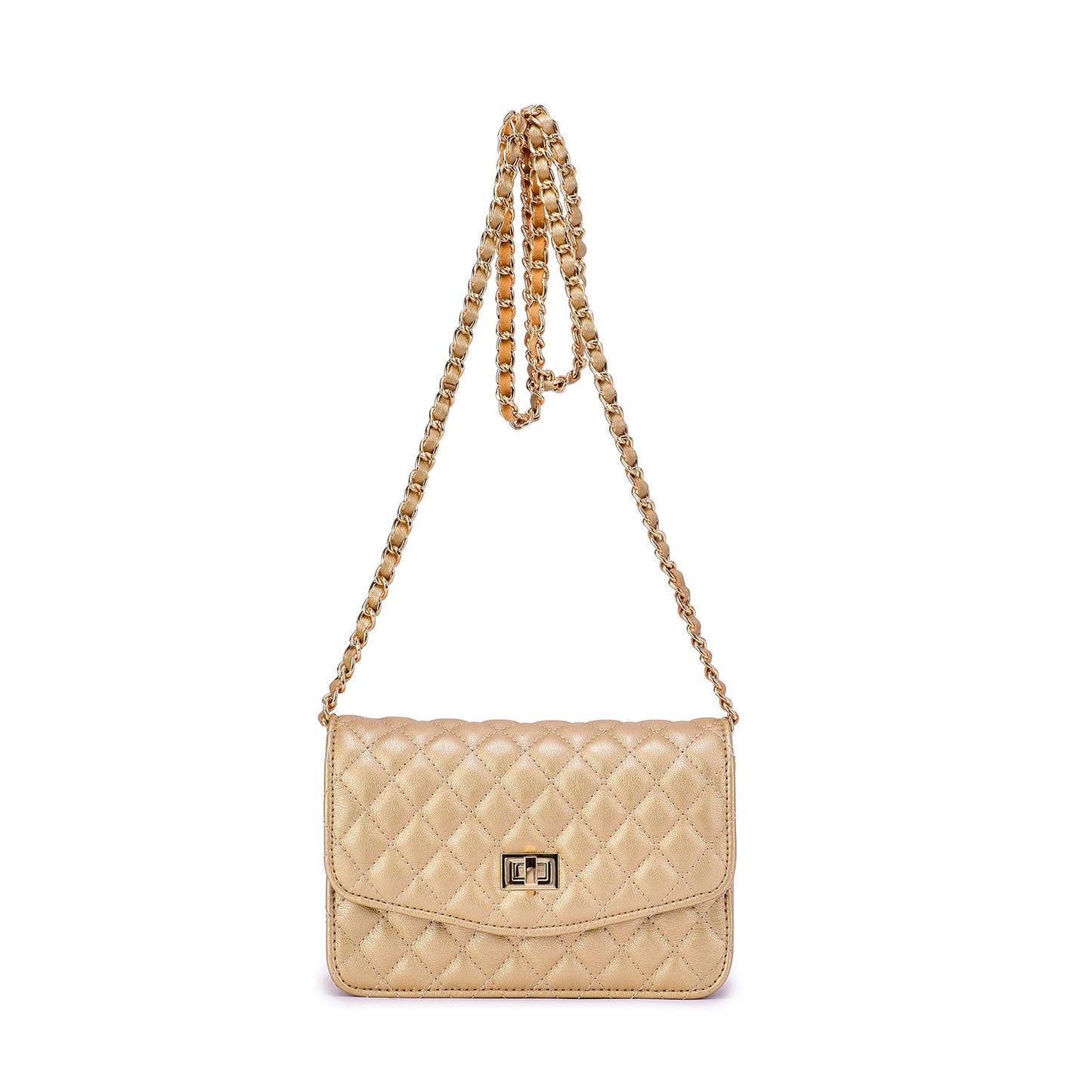Mellow World - Amanda Quilted Crossbody Clutch