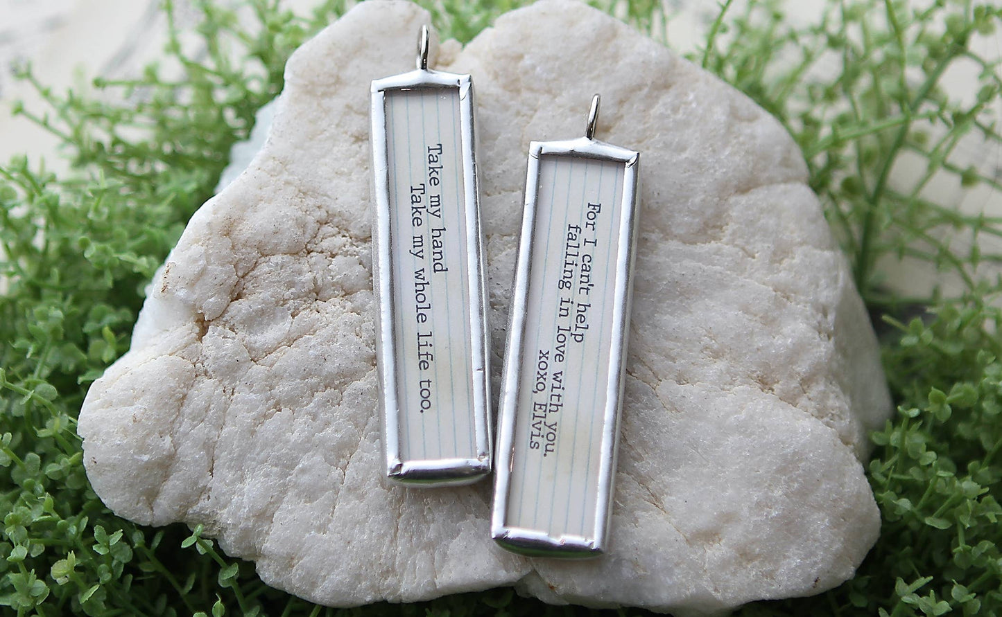 Jennifer Dahl Designs LLC - Can't Help Falling In Love XO Soldered Art Charm