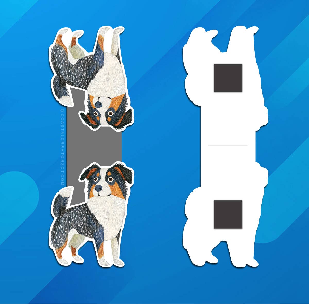 Coastal Creators of Connecticut - Shepherd Dog Reversible Magnetic Bookmark