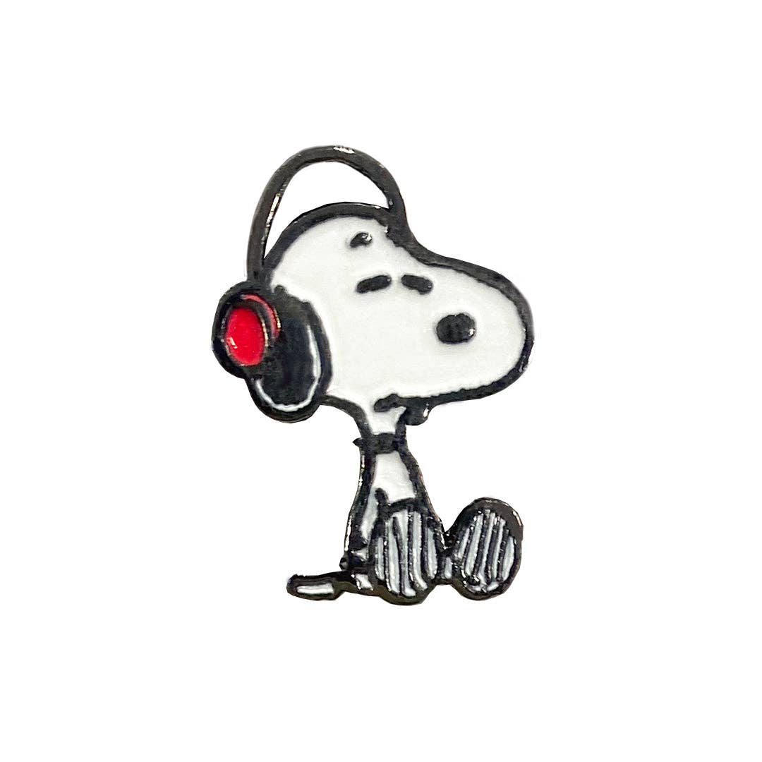 PINTRILL - Snoopy Headphones Records Pin