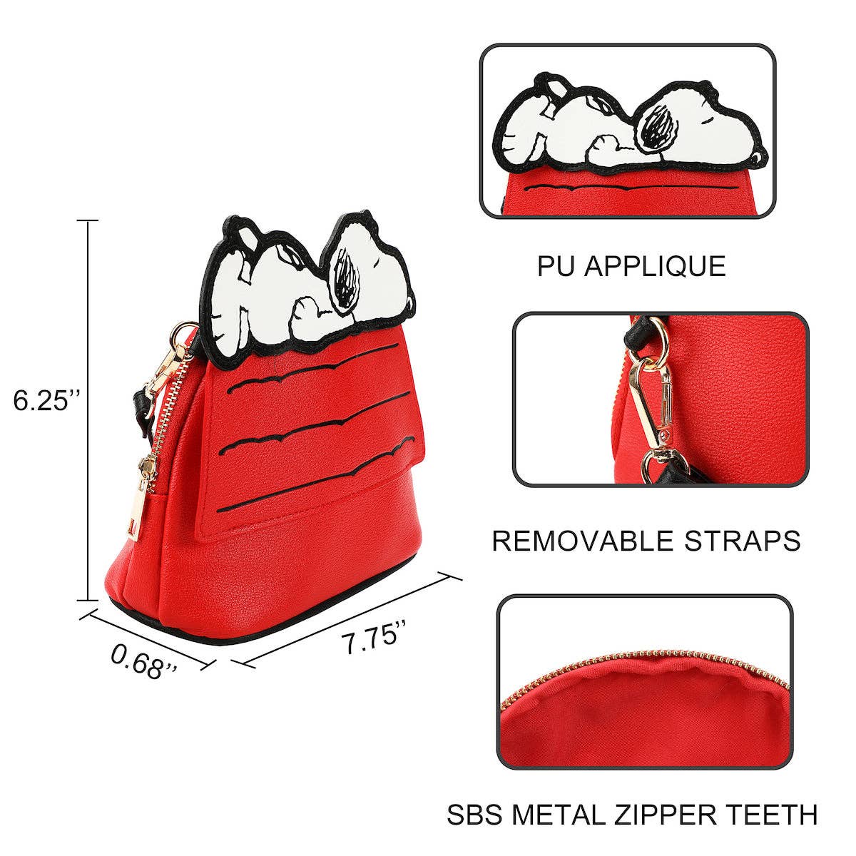 Bioworld Merchandising - Peanuts Snoopy House Crossbody Bag