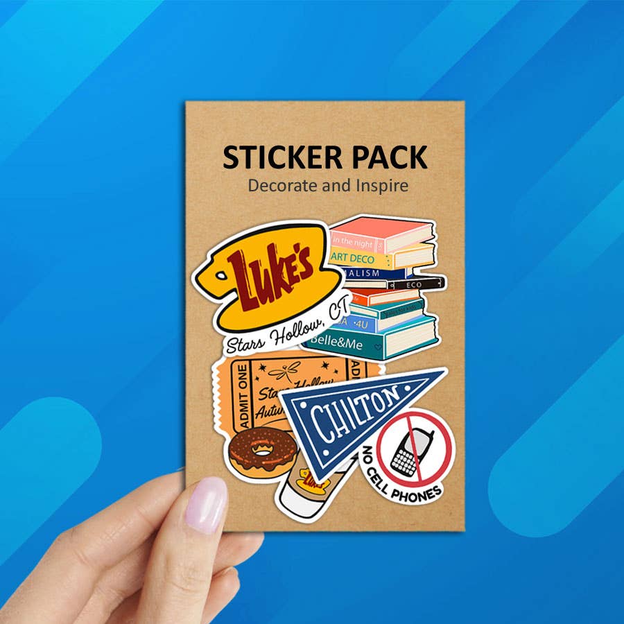 Coastal Creators of Connecticut - 4-Pack Gilmore Girls Autumn Fall Festival Sticker Pack