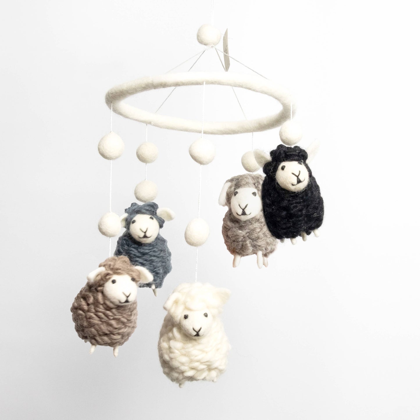 The Winding Road - Baby Mobile - Natural Sheep