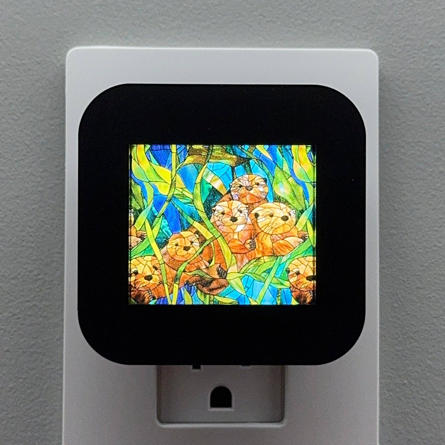 Swaplights Night Lights - Otter Stained Glass Night Light