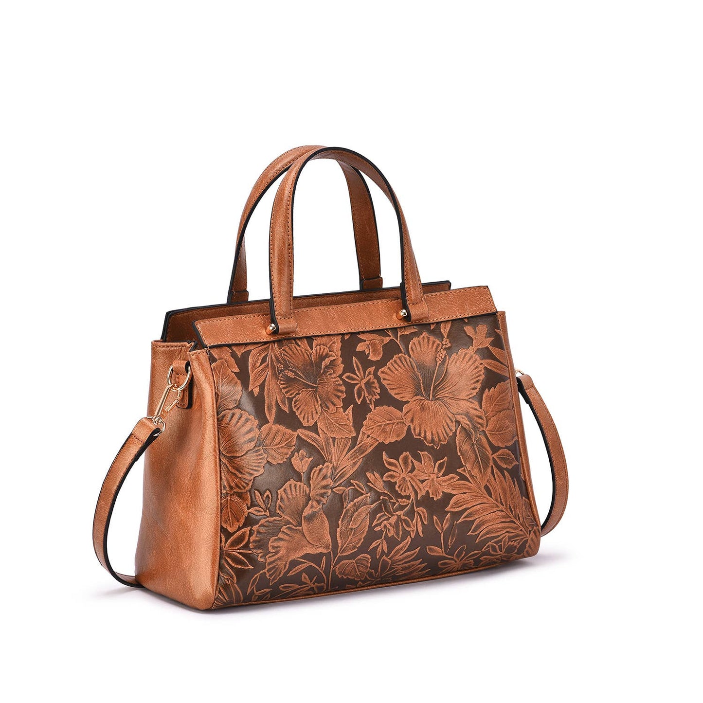 Mellow World - Salome 3D Embossed Floral Satchel