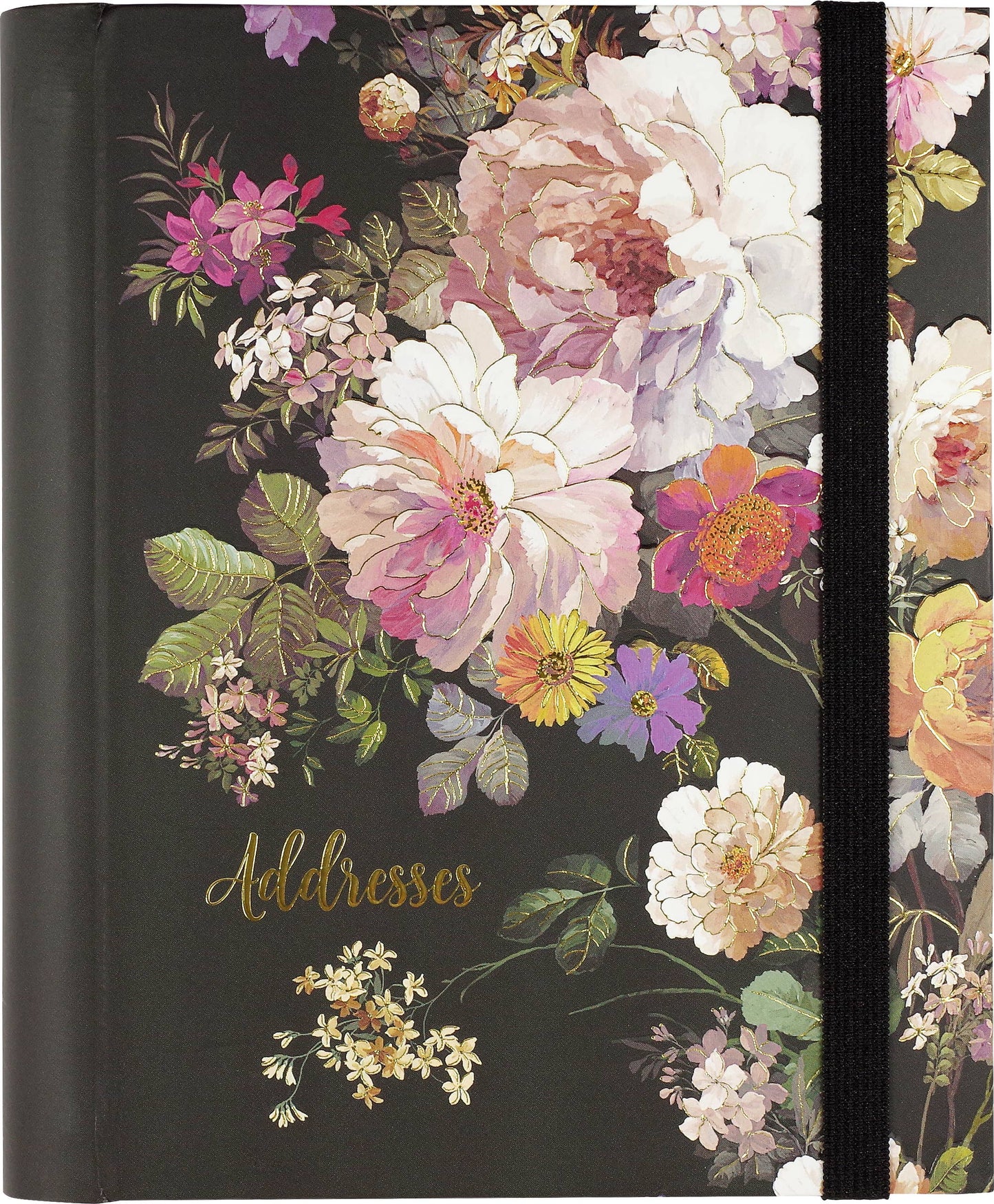 Peter Pauper Press - Midnight Floral Large Address Book