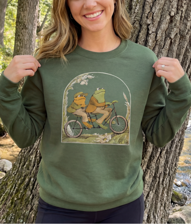 dkhandmade - Frog and Toad Crewneck Sweatshirts