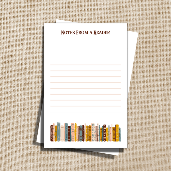 Kingdom of Threads - Notes From a Reader Notepad - 4x6"
