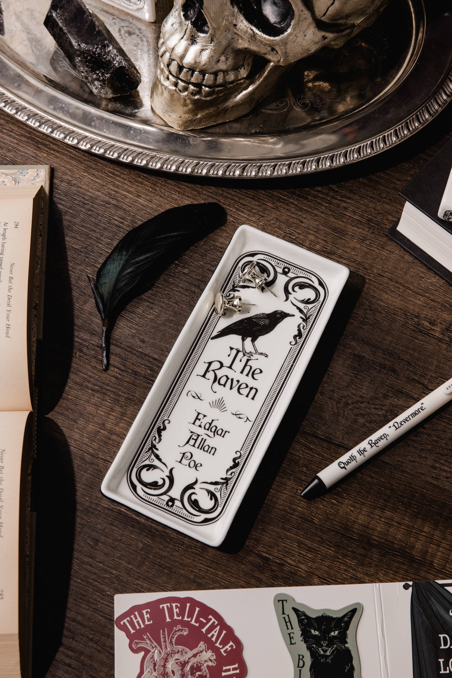 Steel Mill and Co. - Literary Trinket Tray, The Raven