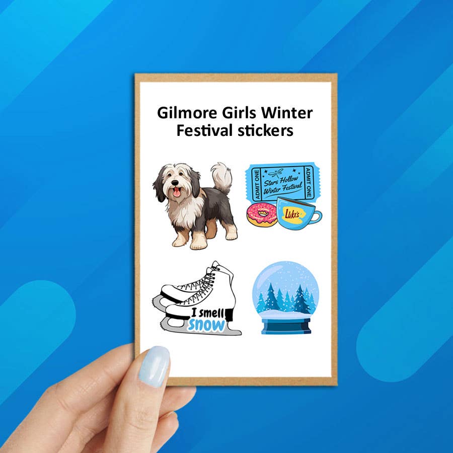 Coastal Creators of Connecticut - 4-Pack Gilmore Girls Winter Festival Sticker Pack