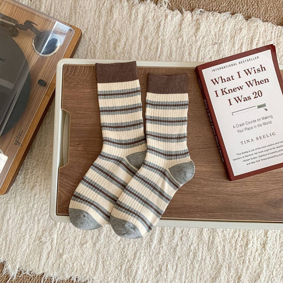 Funkyrel® Atzbranding Limited - Rufia - Striped Women's Socks