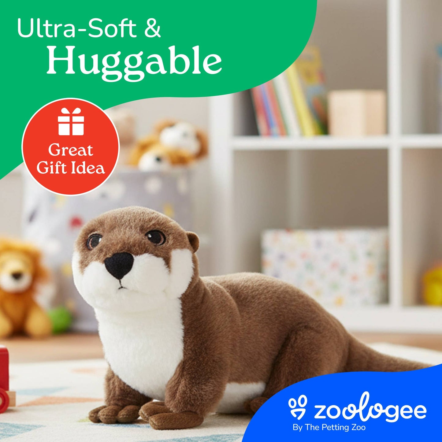 The Petting Zoo - Recycled Earth Keeperz River Otter medium 17"