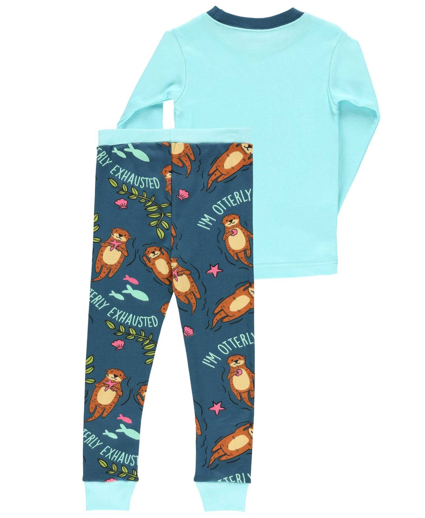 Lazy One - Otter Kid's Long Sleeve Pajama Set