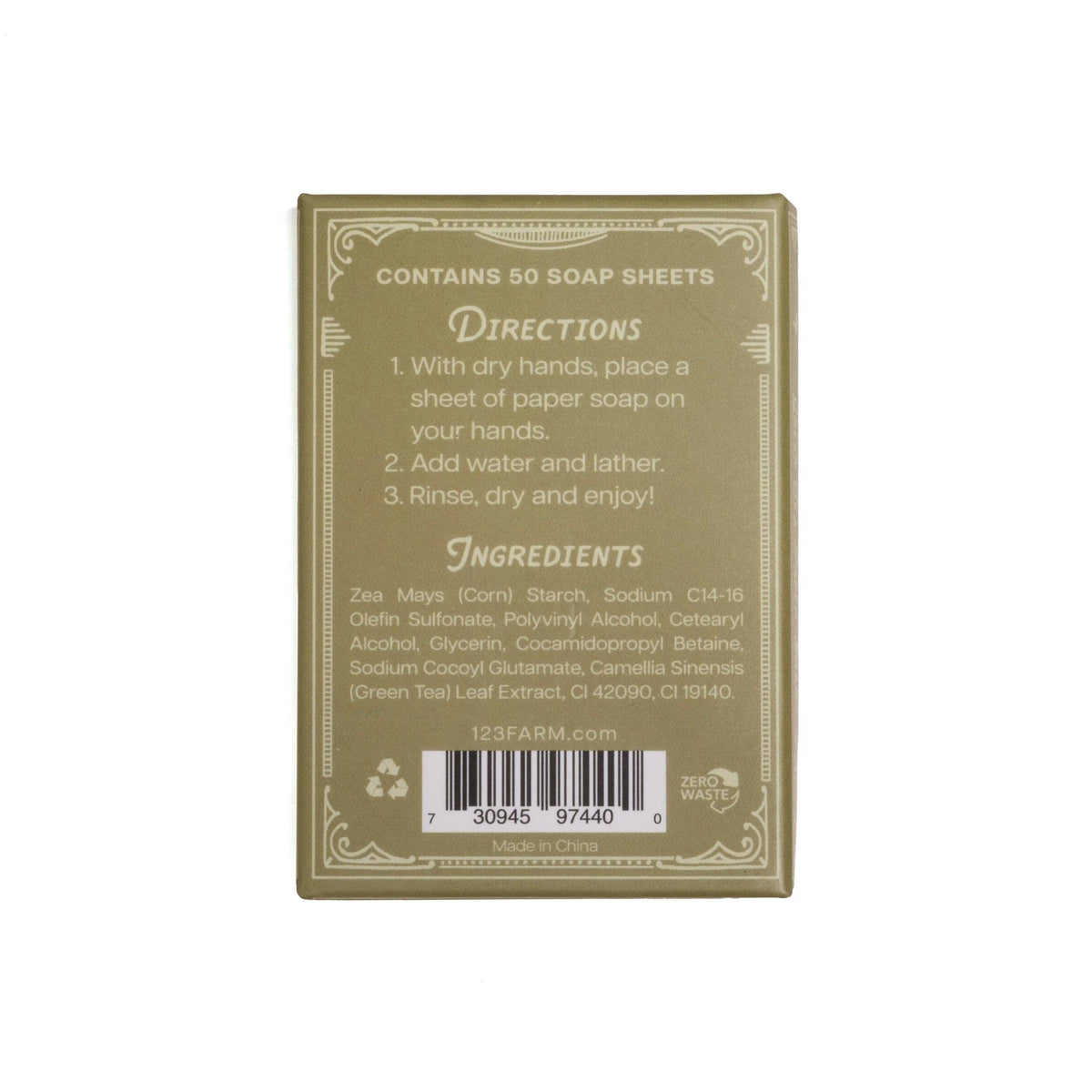 Paper Soap – Green Tea