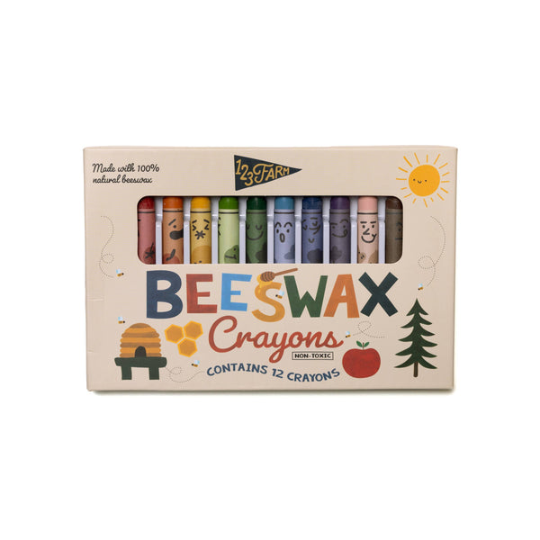 123 Farm - 12 Beeswax Crayons