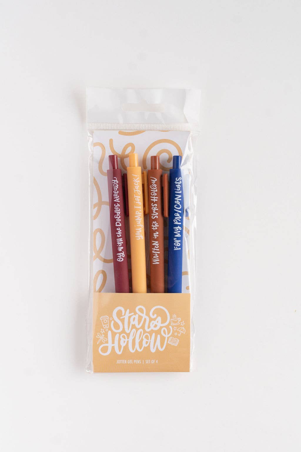 NatterDoodle - Stars Hollow Nostalgia Jotter Gel Pen Set of 4