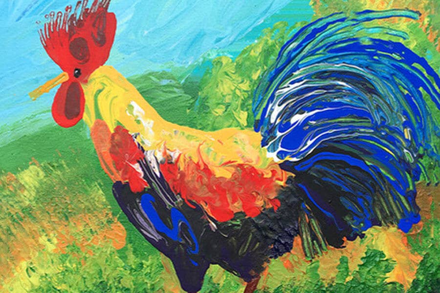Micro Puzzles - Rooster Micropuzzles Country life