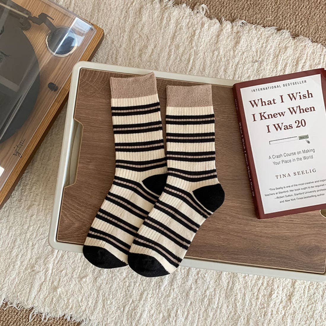 Funkyrel® Atzbranding Limited - Rufia - Striped Women's Socks
